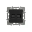 Розетка встраиваемая компьютерная двойная RJ45 кат.6 Arlight 045337 SCT-MPC2-PL-BK черная