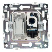 Розетка встраиваемая комбинированная IEK SKANDY SK-AK20-2-K02 SK-A15Bl TV+RJ45 кат.6 черный