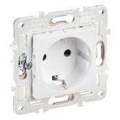 Штепсельная розетка встраиваемая IEK SKANDY 16А SK-R14-16-1-K01 SK-R06W с з/к и шторками безвинтовое крепление арктический белый Штепсельная розетка встраиваемая IEK SKANDY 16А SK-R14-16-1-K01 SK-R06W с з/к и шторками безвинтовое крепление арктический белый