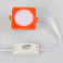 Встраиваемый светильник   5W Белый теплый 022534 LTD-80x80SOL-R-5W 3000K 220V IP40 квадратный оранжевый Уценка!!!