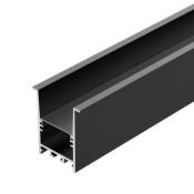 алюминиевый профиль S-LUX SL-COMFORT-4551-F-2000 ANOD BLACK 031766