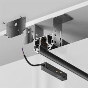Шинопровод для монтажа Exility TRX034-SCH-423B в натяжной ПВХ потолок черный 3м