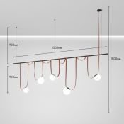 Готовый набор ременной трековой системы DENKIRS 120W Белый дневной Belty DK55SET08-01-BR подвесной коричневый
