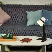 светильник настольный без лампы ULO-K22 D-E14-A BLACK-WHITE UL-00009541 черный/белый