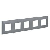 Рамка пластик 5 постов IEK SKANDY SK-M52-K03 SK-F05Gr серый