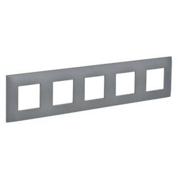 Рамка пластик 5 постов IEK SKANDY SK-M52-K03 SK-F05Gr серый