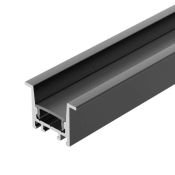 алюминиевый профиль S-LUX SL-COMFORT-2316-F-2000 ANOD BLACK 031769
