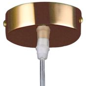 Подвесной светильник без лампы Lightstar 795422 CRISTALLO 1х40W G9 прямоугольный золото/прозрачный