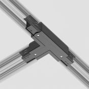 Коннектор Т-образный левый Trinity TRA005CT-31B-L чёрный