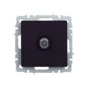 ТВ-розетка встраиваемая оконечная IEK BRITE BR-A10-O-K02 РТВ11-0-БрЧ черный