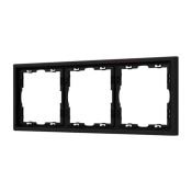 Рамка пластик 3 поста Arlight FRM-NOBE-SFPL-3-BK черная