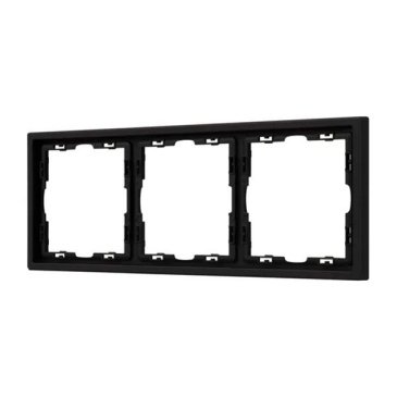 Рамка пластик 3 поста Arlight FRM-NOBE-SFPL-3-BK черная