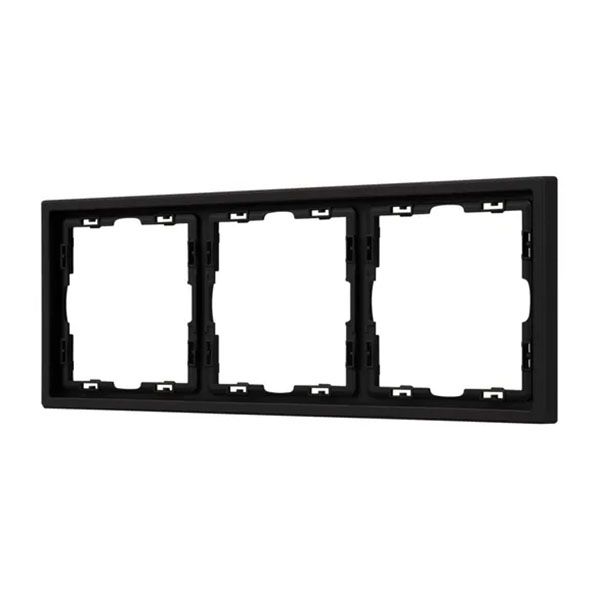Рамка пластик 3 поста Arlight FRM-NOBE-SFPL-3-BK черная
