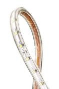 Светодиодная лента Белый теплый 3528 220V  60Led/м герм 00000001104 LT360-WW-100 IP68