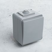 Выключатель одноклавишный IP65-1 беспроводной накладной (CR2032) IP65 Выключатель одноклавишный IP65-1 беспроводной накладной (CR2032) IP65