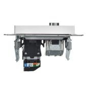 Розетка встраиваемая комбинированная IEK BRITE BR-AK20-1-K91 РТВ/РК12-БрАБ TV+RJ45 кат.5E арктический белый