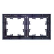 Рамка пластик 2 поста IEK BRITE BR-M22-K35 РУ-2-БрМ маренго
