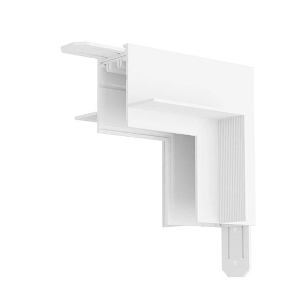 Соединитель для однофазного шинопровода SMART HIDE TR2118-WH встраиваемый угловой белый