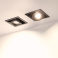 Встраиваемый светильник   9W Белый теплый 028149 CL-SIMPLE-S80x80-9W 45deg 220V IP20 поворотный квадратный черный