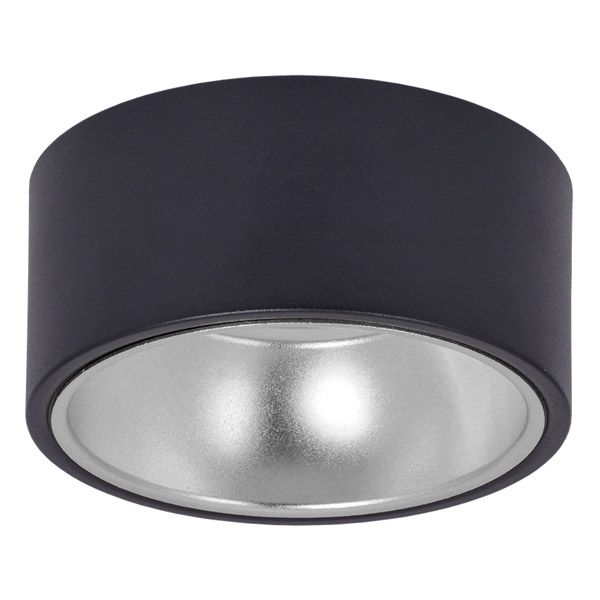 Накладной светильник без лампы IEK LIGHTING 4017 LT-UPB0-4017-GX53-1-K56  GX53 цилиндр накладной черный/хром