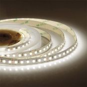 Светодиодная лента Белый теплый 3528 24V  10W/m 120Led/метр 00-330 8мм