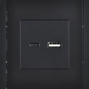 Розетка встраиваемая USB IEK FORTE&PIANO A+C 3,1А FP-U22-D31-K02 FP150 черный