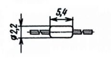Стабилитрон     10V    0.125W КС210Ц1