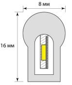 Гибкий неон  400W Желтый 8х16мм UL-00003769 ULS-N21-2835-120LED/m-8mm-220V-8W/m IP67 50метров