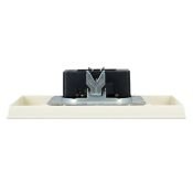 Штепсельная розетка встраиваемая двойная IEK BRITE 10А BR-R23-10-K10-F РСш12-2-БрКр без з/к с з/ш в сборе бежевый