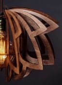 светильник резной под лампу ЛИЛИЯ 220V IP20 фигурный подвесной