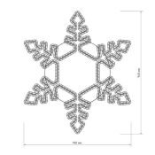 фигура из дюралайта 32W Синий СНЕЖИНКА 025305 ARD-SNOWFLAKE-M2 IP65