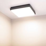 светильник  25W Белый дневной 032427 LGD-AREA-S240x240 220V IP54 квадратный накладной серый