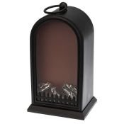 фигурка  светодиодная 5W Белый теплый камин &quot;Фьюжн&quot;, 511-039, 3Led, 2хC, черный, с эффектом живого огня, IP20