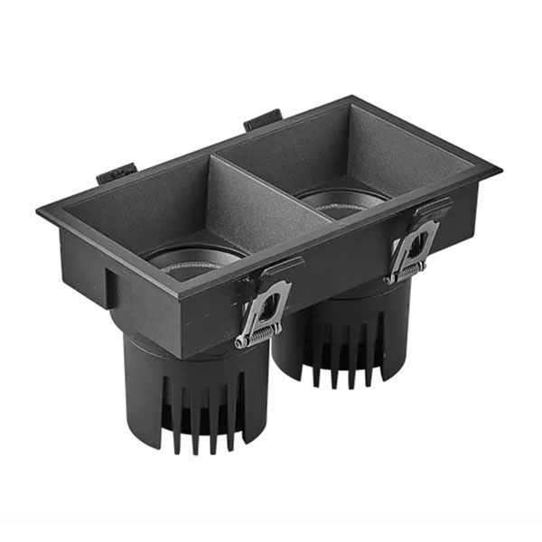 Встраиваемый светильник  24W Белый дневной 055936 MS-FLOW-BUILT-S157x85-2x12W 220V IP20 прямоугольный черный