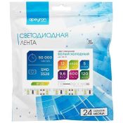 Светодиодная лента Белый 3528 12V  9.6W/m 120Led/метр 00-31 8мм