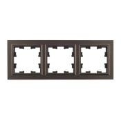 Рамка пластик 3 поста IEK BRITE BR-M32-K45 РУ-3-БрТБ бронза