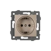 Штепсельная розетка встраиваемая Arlight SCT-MEU1-PL-GD-V 16А 049817 с з/к светлое золото