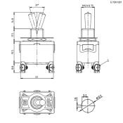 Тумблер E-TEN 1221 / KN 1221 on-off