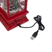фигурка  светодиодная 4W Белый теплый &quot;Дед Мороз&quot;, 501-062, 2Led, 4хААA, с эффектом снегопада, IP20
