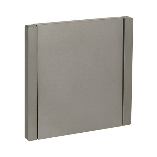 Выключатель встраиваемый одноклавишный IEK FORTE&PIANO 10А FP501 сталь FP-V10-0-10-1-K46