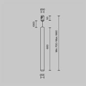 Трековый подвесной светильник 5W Белый дневной TR156-1-5W4K-BS Фокус / Focus Led Flarity IP20 латунь