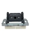 Выключатель встраиваемый двухклавишный с подсветкой IEK BRITE BR-V20-1-10-K10 ВС10-2-1-БрКр бежевый