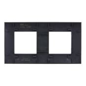 Рамка пластик 2 поста IEK SKANDY SK-M22-K48 SK-F02T титан