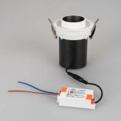 Встраиваемый светильник  10W Белый теплый 031365 LTD-PULL-R100-10W 3000K 24deg 220V IP20 поворотно-выдвижной  цилиндр белый