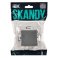 Выключатель встраиваемый одноклавишный с подсветкой IEK SKANDY SK-V10-1-10-K03 SK-V07Gr серый