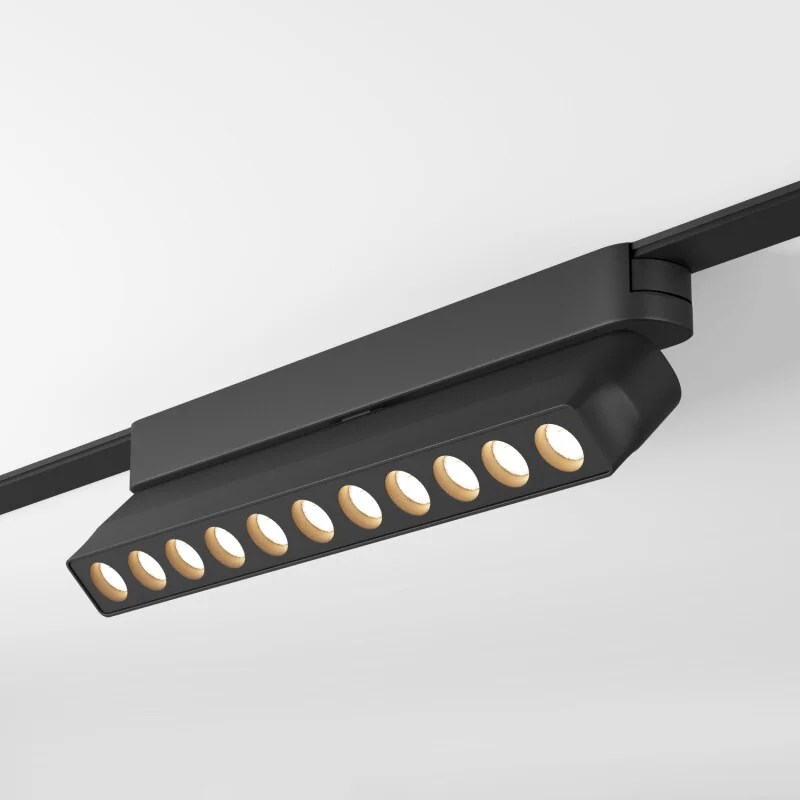 Трековый светильник  12W Белый дневной AIR GRILL DK5338-BK IP20 на магнитный шинопровод черный