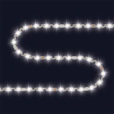 Светодиодная лента змейка Белый дневной 2835 24V  8W/m 60Led/метр 00-350 Стандарт 6мм