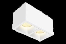 Накладной светильник  24W Белый теплый KUB X2 WW 220V диммируемый двойной куб белый