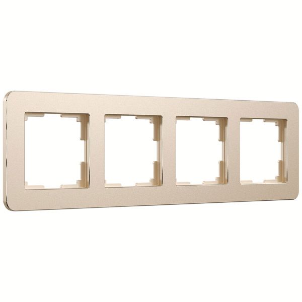 Рамка металлическая 4 поста WERKEL Platinum W0042611 шампань