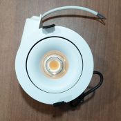 Накладной светильник  15W Белый теплый Luminosity ROTATE 220V дим. откидной поворотный круглый белый  Уценка!